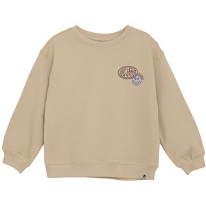 Daily7 - Oversized Sweater Music - Latte Sand - Maat 80