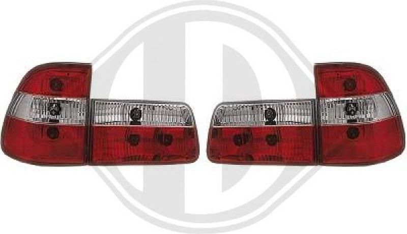 Diederichs - 1223895 - Set Achterlichten - Wit/Rood - Vierdelig