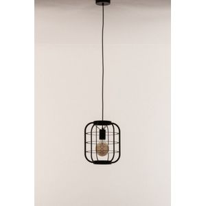 Lumidora Hanglamp 74513 - TUBE - E27 - Zwart - Metaal - ⌀ 24 cm
