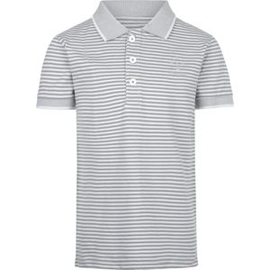 No Way Monday Gestreepte Polo Lichtblauw