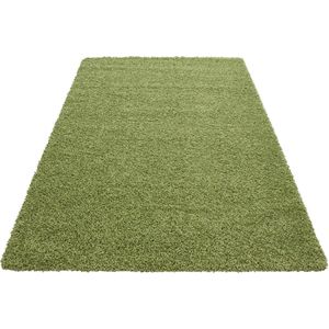 Hoogpolig vloerkleed Dream - groen - 200x290 cm