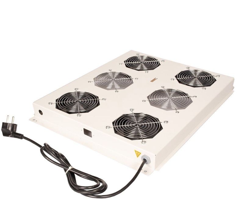 Roline - Dakventilator - Grijs - 19-inch - 4 Ventilatoren - ON/OFF