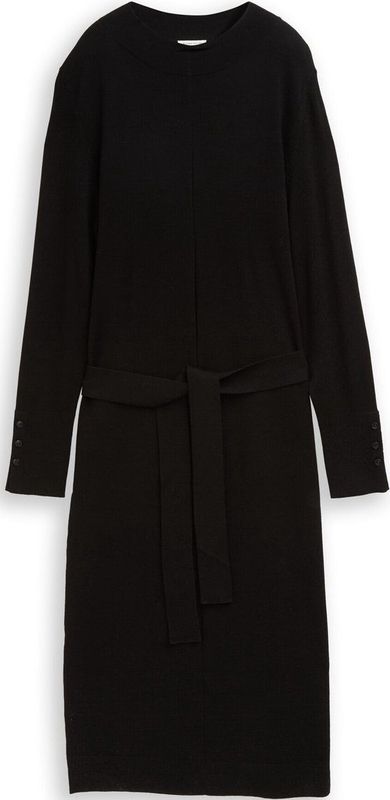 Tom Tailor Getailleerde midi-jurk met riem