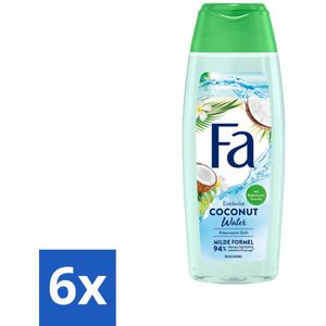 Fa - Douchegel - Coconut Water - Hydraterend & Verfrissend - Verzorgend - 250 ml - Voordeelverpakking - 6 stuks