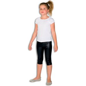 Wilbers & Wilbers - Glitter & Glamour Kostuum - Zwarte Legging Disco Danseres Meisje - Zwart - Maat 140 - Carnavalskleding - Verkleedkleding