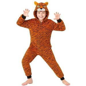 Zachte Fleece Dieren Pyjama voor Kinderen - Onesie voor Jongens en Meisjes, 2-13 jaar