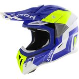 Airoh Aviator Ace 2 crosshelm Shield glans blauw wit geel S
