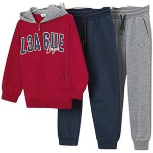 Boys Tracksuit in Burgundy