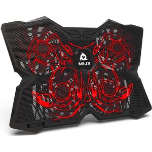 Cobra Laptop Cooler - Krachtige Laptop Koeling Met 4 Ventilatoren - Snel Koelproces - Gaming Laptopstandaard Voor PC, Notebook & PS4