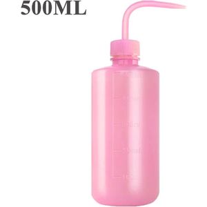 1x Spoel Fles Doseer Knijpfles Tattoo Squeeze Bottle voor Groene Zeep, Water of Desinfectiemiddel 500mlRoze | Professionele Tatoeage, Beauty, PMU, Salon, Wimper, Kappers Barbier Studio Spuitfles | Plantenspuit | Waterfles | Hairdressing |