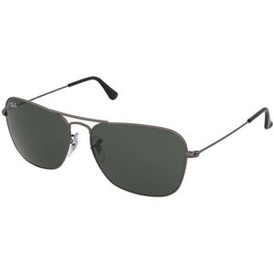 Ray-Ban RB3136 004 - Caravan - zonnebril - Staalgrijs / Groen Klassiek G-15 - 58mm