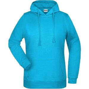 James And Nicholson Vrouwen/dames Basic Hoodie (Turquoise)