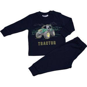 Fun2Wear - Pyjama Tractor - Navy Blauw - Maat 164 -