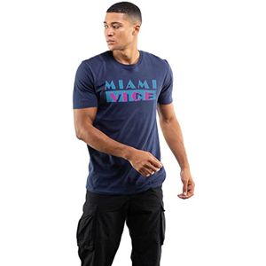 Unisex T-shirt met Miami Vice OG Logo in Marineblauw