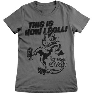 Inspector Gadget Damen T-Shirt This Is How I Roll Girly Tee CPLG-5-IG005-H33-2 DarkGrey-S