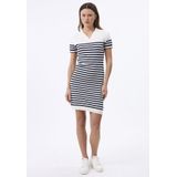 Felix Hardy - Gebreide Jurk - Ecru - Knielengte - Polokraag