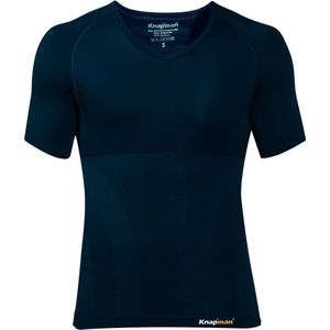 Knapman Zoned Compression V-hals Shirt 2.0 Navy Blue | Compressieshirt voor Heren | Maat S