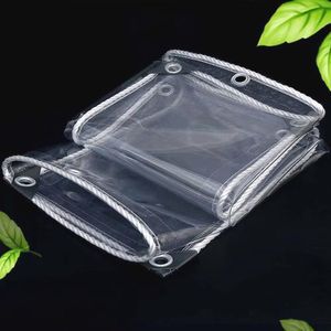 Waterdicht transparant dekzeil 4m x 7,8m - 500 g/m² PVC, scheurvast en multifunctioneel