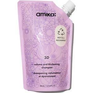 Amika 3D Volumizing And Thickening Shampoo 500ml - Normale shampoo vrouwen - Voor Alle haartypes