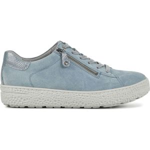 Hartjes Sneakers Dames - Lage sneakers / Damesschoenen - Suède - 162.1401 - Blauw - Maat 41