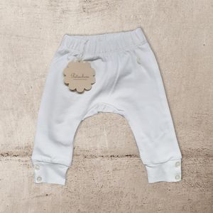 Patachou Broekje Jersey | Wit | newborn| maat 56