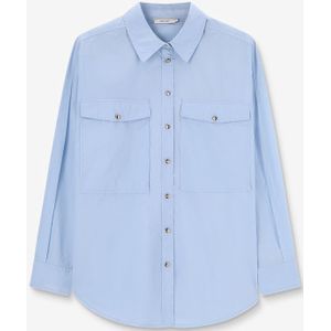 Sissy-Boy - Lichtblauwe poplin blouse