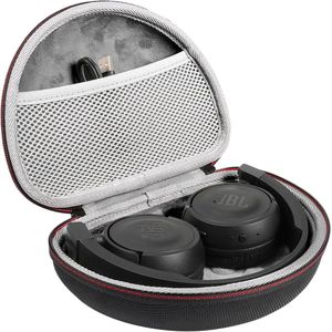 Draagtas - Hoofdtelefoon Beschermcase - Geschikt voor JBL T450BT/500BT - Gemakkelijk te Dragen voor Draadloze Noise Cancelling Hoofdtelefoons (Zwart)