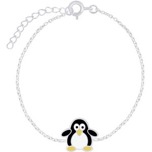 zilveren kinderarmband pinguin | armband | armbandje Meisje Zilver | Zilverana | Sterling 925 Silver