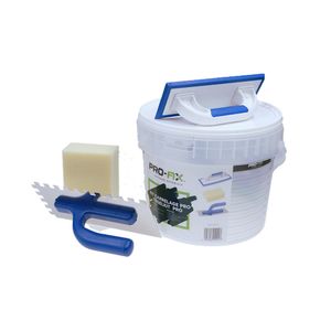 Pro-Fix Tegelkit Pro – Emmer + Spons + Lijmkam + Voegspaan – Complete Set voor Tegelzetten en Voegen