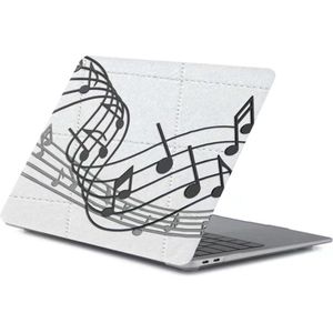 Laptophoes - Geschikt voor MacBook Pro Hoes - 13-inch Case Voor Pro 13 inch (M1, M2 2017-2022) A1706 t/m A2686 - Muziek