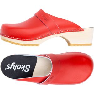 Skolys W-320.03 klompen - clogs - tuinklompen - werkklompen - dames - verpleegkundige - ziekenhuis - instap - rood - maat 41