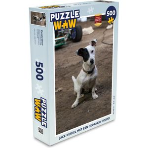 Puzzel Jack Russel hond die zijn hoofd schuin houdt - Legpuzzel - Puzzel 500 stukjes