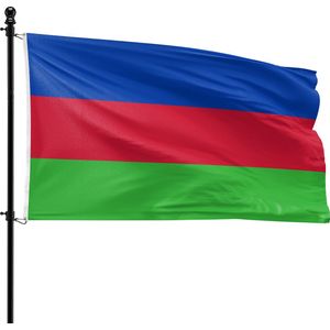 VlagDirect - Hellevoetsluis vlag - Gemeente Hellevoetsluis vlag - 90 x 150 cm.