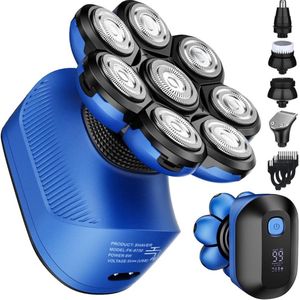 CRLYN® Skull Shaver - Scheerapparaat Mannen - Bodygroomer - Trimmer - Blauw