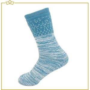ATTREZZO® Dikke Sokken - Dames - Blauw - maat 35-38 - Winter Sokken - Nordic Socks