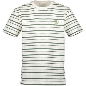 Blue Seven - Shirt 302829 groen / wit streep KM - maat XXL