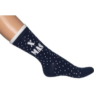 Bonnie Doon X-Mas sokken maat 23/26 navy
