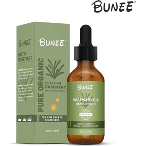 Bunee Hair Growth Oil with Biotin 5% and Rosemary 100% Natural 60ml