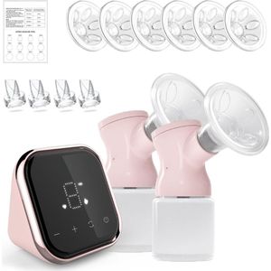 DD® Borstkolf Electrisch Dubbel - Handsfree Borstkolf - Dubbele Elektrische Borstkolf - 14x14x5cm - Roze