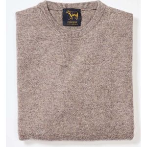 Osborne Knitwear Trui met ronde hals - Sweater heren in Lamswol - Pullover Heren - Vole - XL
