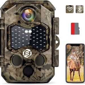 Equivera Wildcamera voor Buiten - Wildcamera - Met Nachtzicht - Wildlife Camera - Bewegingsdetector - Hoge Kwaliteit Beeld
