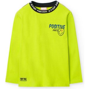 Boboli Knit T-shirt Met Lange Mouwen Geel 4 Years Jongens