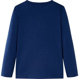 Kindershirt Lange Mouwen 128 Marineblauw