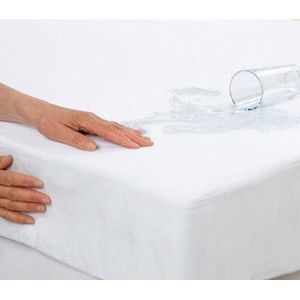 Homéé®️ pure'protection Molton Flanel Hoeslaken waterdicht matrasbeschermer TPU  (tot 40cm) 180x200 cm 100% katoen wit | tweepersoons en boxspring bed | ademend, zacht en antiallergisch | Ondoordringbaar voor huisstofmijt | perfecte pasvorm