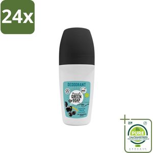 Marcel's Green Soap - Deodorant Roller - Mimosa & Blackcurrant - Langdurige frisheid - 50 ml - Voordeelverpakking - 24 stuks - Deodorant - Natuurlijke deodorant