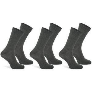 RJ Socks M. Uni Antraciet 43/46 set 3 paar