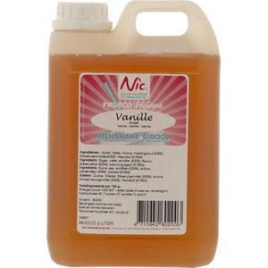 NIC Vanille milkshake siroop - Fles 2 liter