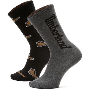 Timberland All Over Print Boot Crewsokken 2 Paren Veelkleurig EU 42-26 Man,Vrouw