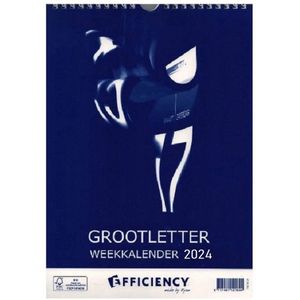 GROOTLETTER WEEKKALENDER A4 2024 EFFICIENCY