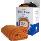 Care Plus Reishanddoek microvezel - Maat: large 75 x 150 cm - Oranje - Travel Towel